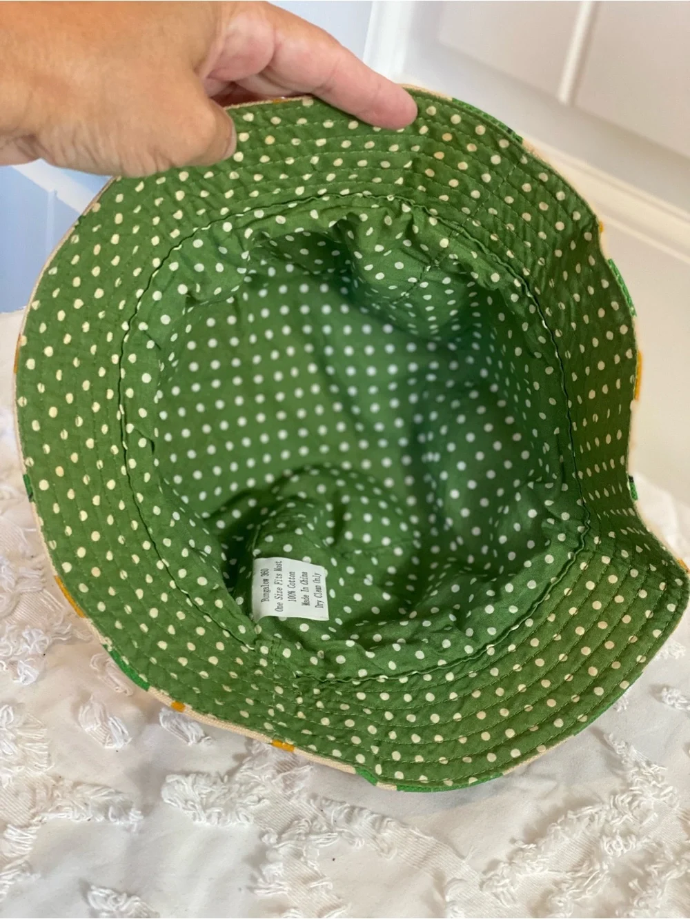 bungalow 360 Green & Yellow Alligator Print Bucket Hat